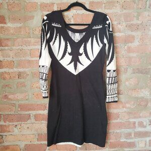 Alice by Temperley Graphic Sweaterdress